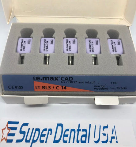 CEREC EMAX C 14/I12 many shades available-Please call (517)347-5030 for available blocks Ivoclar. Five Blocks